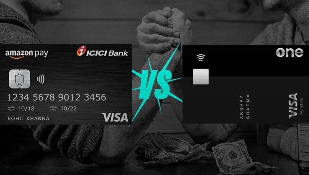 onecard credit card vs amazon pay icici credit card