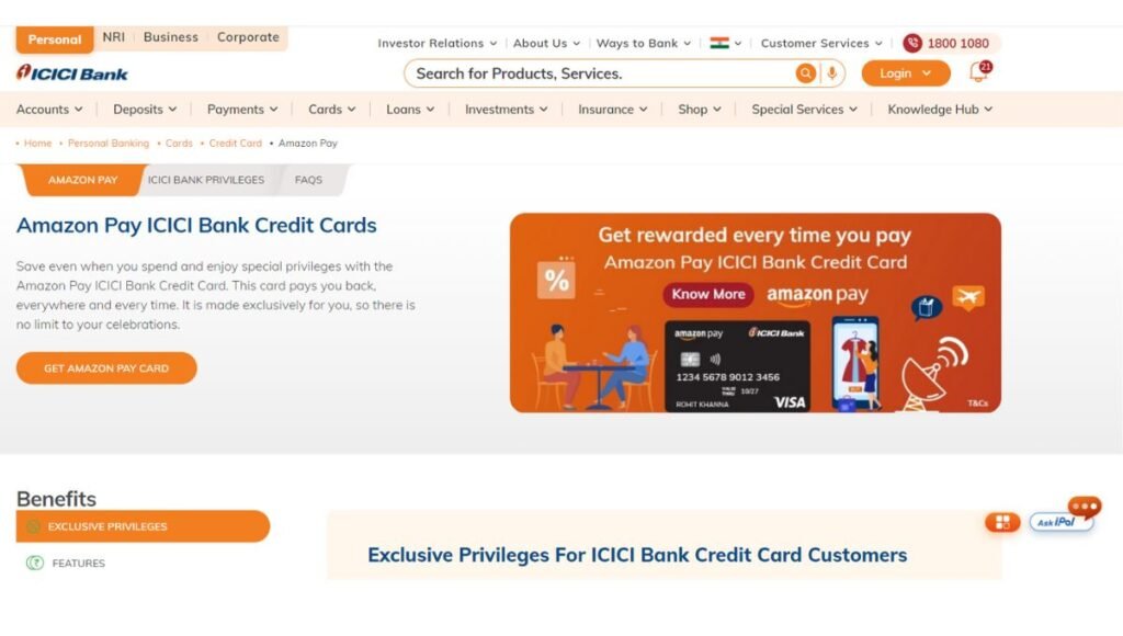 how to apply amazon pay icici credit card